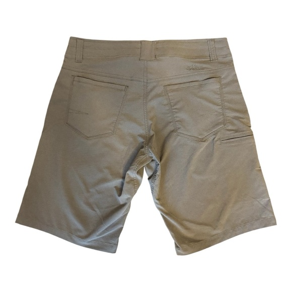 Kuhl Renegade Khaki Men's Flat Front Shorts. Size 32. - Picture 3 of 8
